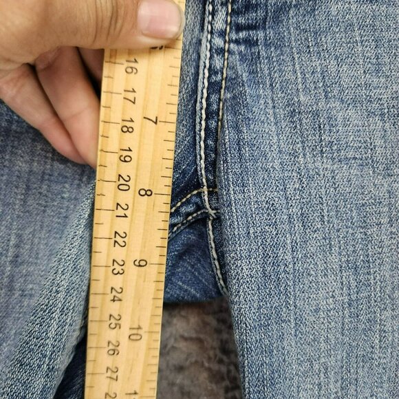 Buckle Jeans Womens 32 Tall Sabrina Medium Wash Stretch Low Rise Bootcut - Picture 5 of 12